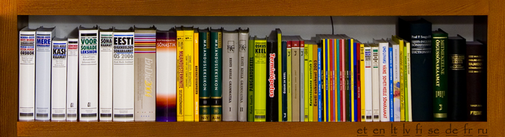 sõnastikud ja teatmeteosed meie kontoris