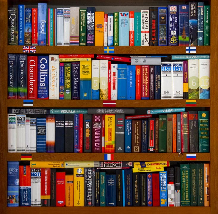 sõnastikud ja teatmeteosed meie kontoris