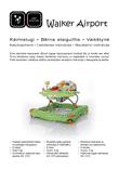 ABC Design Walker Airport staigāšanas ratiņi: lietošanas instrukcija igauņu un latviešu valodā, maketēšana