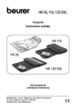 Beurer HK56 warmer Estonian+Latvian instructions manual cover layout