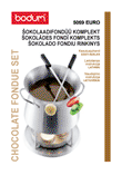 Bodum 5069 EURO šokolādes fondī komplekts: lietošanas instrukcija igauņu, latviešu un lietuviešu valodā, maketēšana