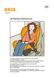 Brio Zento auto sēdeklītis: lietošanas instrukcija lietuviešu valodā, maketēšana