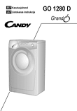 Candy GO 1280D tvättmaskin: bruksanvisning på estniska och lettiska, layout