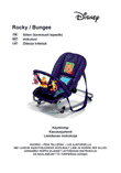Disney Rocky Bungee zīdaiņa krēsliņš: lietošanas instrukcija igauņu un latviešu valodā, maketēšana