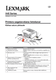 Lexmark 3500-4500 biroja daudzfunkciju iekārta: lietošanas instrukcija latviešu valodā, maketēšana