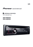 Pioneer DEH-5000UB auto radio ar kompaktdisku atskaņotāju: lietošanas instrukcija latviešu valodā, maketēšana