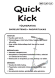 RD Quick Kick skrejritenis: lietošanas instrukcija igauņu, latviešu un lietuviešu valodā, maketēšana
