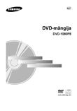 Samsung 1080P8 DVD atskaņotājs: lietošanas instrukcija igauņu valodā, maketēšana