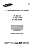 Samsung HT-XQ100 home theatre system Lithuanian instructions manual cover layout