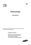 Samsung VCC-6240V3R pölynimuri: käyttöohje vironkielellä, taitto