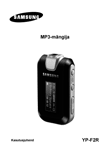 Samsung YP-F2R MP3 atskaņotājs: lietošanas instrukcija igauņu valodā, maketēšana