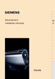 Siemens TT911P2 röster: kasutusjuhend eesti ja läti keeles, küljendus