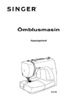 Singer 3116 symaskin: bruksanvisning på estniska, layout