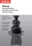 Sunbeam CF4100 chokladfontän: bruksanvisning på estniska, lettiska och litauiska, layout