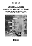 Redeļu kāpnes EN131 570102-103: lietošanas instrukcija igauņu, latviešu un lietuviešu valodā, maketēšana