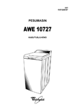 Whirlpool AWE 10727 veļas mazgājamā mašīna: lietošanas instrukcija igauņu valodā, maketēšana