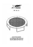 Xtreme Motion trampoline Estonian+Latvian+Lithuanian instructions manual cover layout