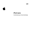 Apple iPod nano MP3 -soitin: käyttöohje latviankielellä, taitto