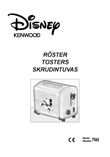 Ariete Disney 116 Mornin tosters: lietošanas instrukcija igauņu, latviešu un lietuviešu valodā, maketēšana