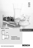 Bosch MCM21B1 food processor Estonian+Latvian+Lithuanian instructions manual cover layout