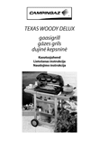 Campingaz Texas Woody Delux gas grill Estonian Latvian Lithuanian instructions manual cover layout