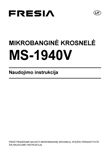 Fresia MS-1940V mikroaaltouuni: käyttöohje liettuankielellä, taitto