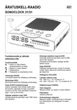 Grunding Sonolock radijo imtuvas-laikrodis: naudojimo instrukcija estų kalba, maketuotas tekstas