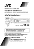 JVC KD-631 automobilinis radijo imtuvas su CD grotuvu: naudojimo instrukcija estų ir lietuvių kalba, maketuotas tekstas