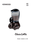 Kenwood CL438 Choco Latte: käyttöohje viron- ja latviankielellä, taitto