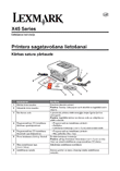 Lexmark 3500-4500 tindikombain: kasutusjuhend läti keeles, küljendus