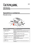 Lexmark 3500 цветной принтер: инструкция по эксплуатации на литовском языке, вёрстка