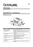Lexmark 3500-4500 daugiafunkcinis įrenginys: naudojimo instrukcija lietuvių kalba, maketuotas tekstas