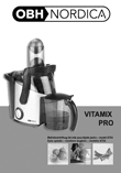 Nordica 6754 Vitamix Pro juice centrifuge Estonian, Latvian instructions manual cover layout