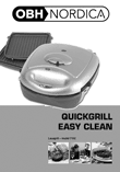 Nordica Easy Clean grill Estonian instructions manual cover layout