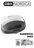 Nordica Sandwich Inox sumuštinių keptuvas: naudojimo instrukcija estų ir latvių kalba, maketuotas tekstas