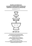 Nostalgia Electrics LPF-210 champagne fountain Estonian+Latvian+Lithuanian instructions manual cover layout