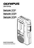 Olympus S721-S725 dictaphone Estonian instructions manual cover layout