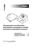 Omron MX3 Plus kraujospūdžio matuoklis: naudojimo instrukcija estų, latvių ir lietuvių kalba, maketuotas tekstas