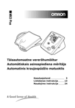 Omron MX3 Plus asinsspiediena mērītājs: lietošanas instrukcija igauņu, latviešu un lietuviešu valodā, maketēšana