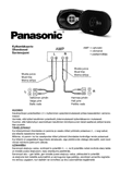 Panasonic CJ-A6933N autokaiuttimet: käyttöohje viron-, latvian- ja liettuankielellä, taitto