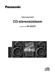 Panasonic SC-AK270 muzikinis centras: naudojimo instrukcija estų kalba, maketuotas tekstas