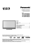 Panasonic TH37PX8EA plasma TV Latvian instructions manual cover layout