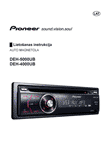 Pioneer DEH-5000UB CD-vastaanotin: käyttöohje latviankielellä, taitto