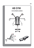 Raleigh AB Home Gym kuntoilulaite: käyttöohje vironkielellä, taitto