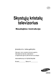 Samsung LE40A436 LCD tv Lithuanian instructions manual cover layout