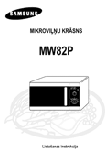Samsung MW82P microwave oven user manual translated into Latvian