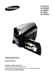 Samsung VP-D381 videokaamera: kasutusjuhend eesti keeles, küljendus