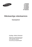 Samsung VP-MX20 videokaamera: kasutusjuhend eesti keeles, küljendus
