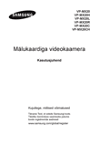 Samsung VP-MX20 vaizdo kamera: naudojimo instrukcija estų kalba, maketuotas tekstas