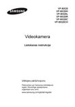 Samsung VP-MX20 videokamera: käyttöohje latviankielellä, taitto